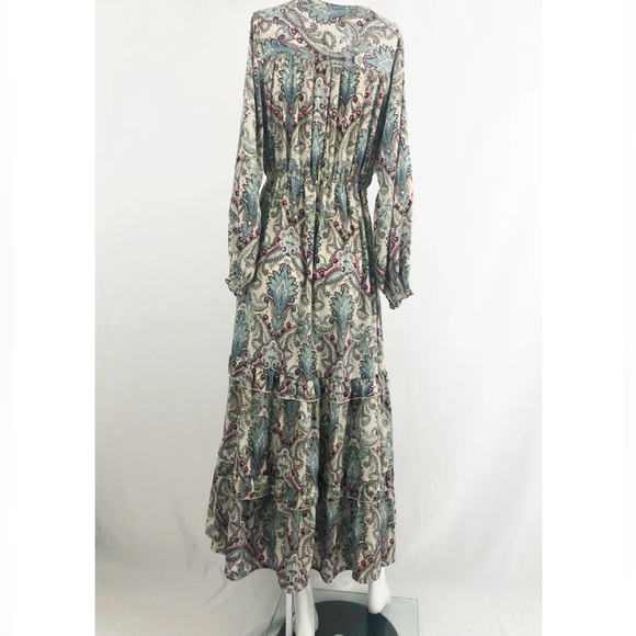 PAANI Tiered Maxi Dress Size Large - Picture 11 of 12